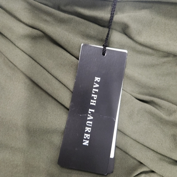 NWT Ralph Lauren Black Label Green Ruched Pencil Skirt Size 6  $855 - Picture 6 of 11